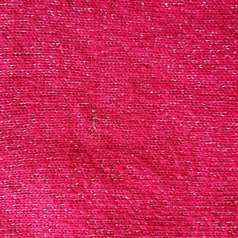Elle Pullover Red Sweater Silver Sparkles Small - Picture 11 of 12
